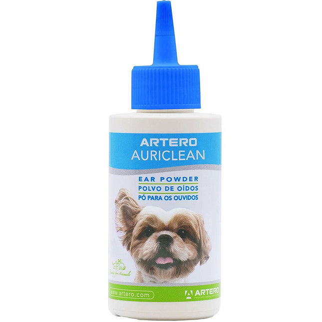 Artero Auriclean Ear Powder - antiseptic powder for removing hair from the ear canal of animals.