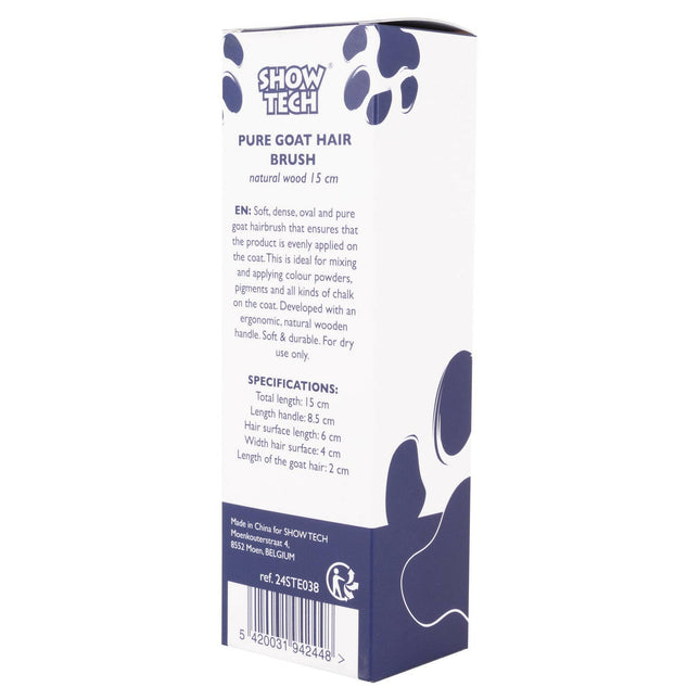 Show Tech Pure Goat Hair Brush - goat hair brush for applying powder and chalk.