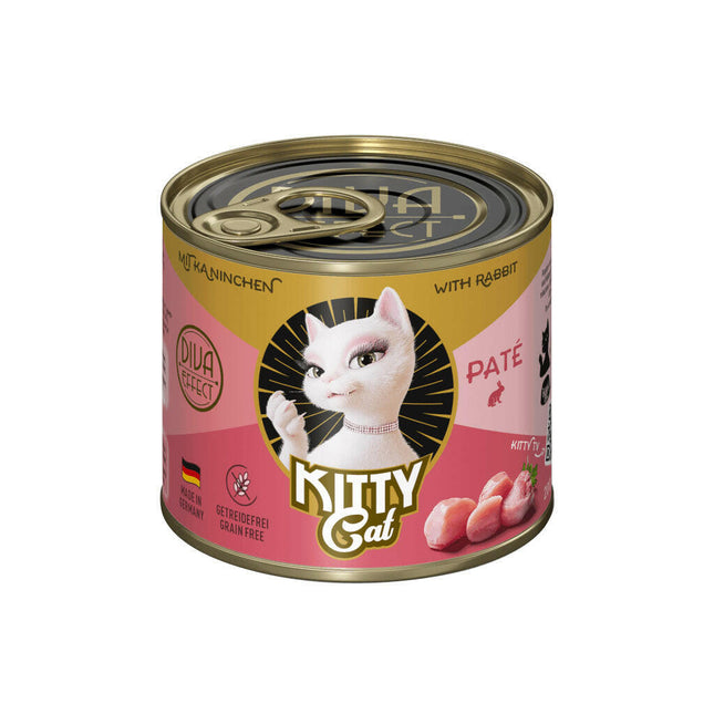Kitty Cat Rabbit Pâté - Grain-Free Wet Food, Pâté for Cats, with Rabbit.