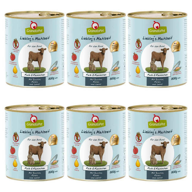 GranataPet Veal & Rabbit - grain-free wet food for dogs, veal and rabbit.