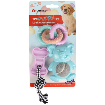 Flamingo Puppy Toys - toys for puppies.