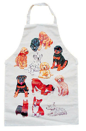 HPP waterproof protective apron with puppy design.