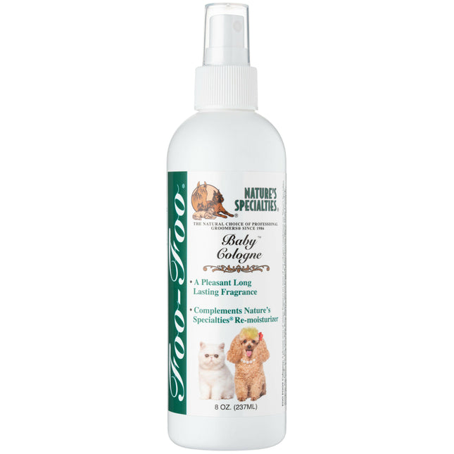 Nature's Specialties Foo Foo Baby Cologne - fragrance water for dogs and cats, sweet and powdery.
