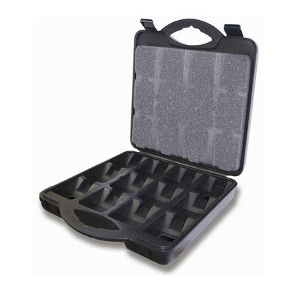 Andis closed case for 12 blades.