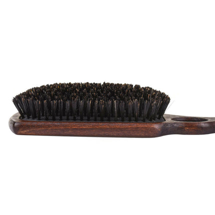 Blovi Wood Brush - extra large wooden brush with natural bristles and a finger hole, for breeds with short and/or fine hair.