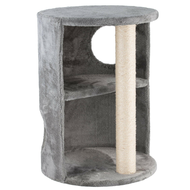 Cat&Rina Elegance Tower Grey - mini tower for cats with scratching post, height Ø42cm.