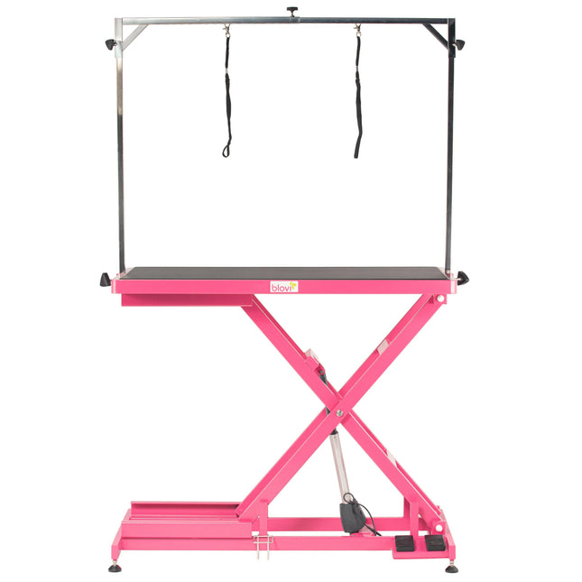 Blovi Callisto Pink - electric lift table, top x 65cm, pink.