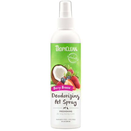 Tropiclean Berry Breeze Deodorizing Pet Spray - deodorizing preparation for refreshing fur, with a berry scent.