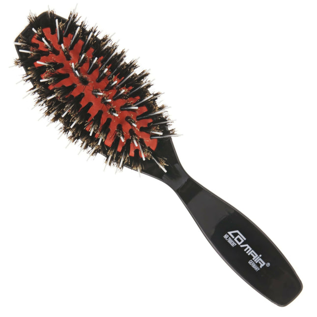 Comair Oval - small plastic brush with boar bristles and nylon.