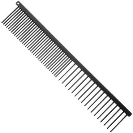 HPP mixed metal comb with anti-static coating.