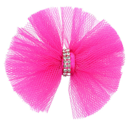 Blovi Bow tulle bow with rhinestones.