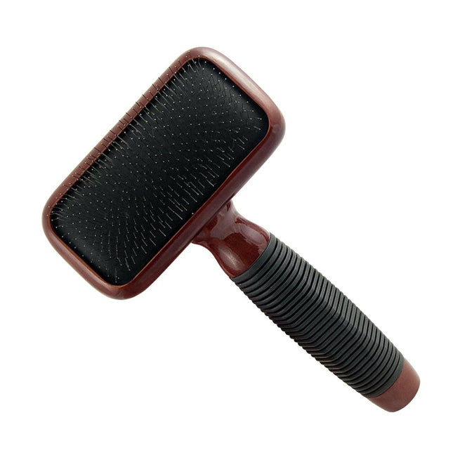 Kenchii Slicker Brush - elegant poodle brush made of maple wood.