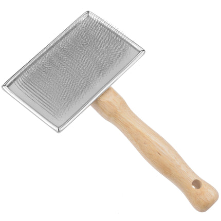 Slicker Brush L - wooden brush for small dogs and cats.