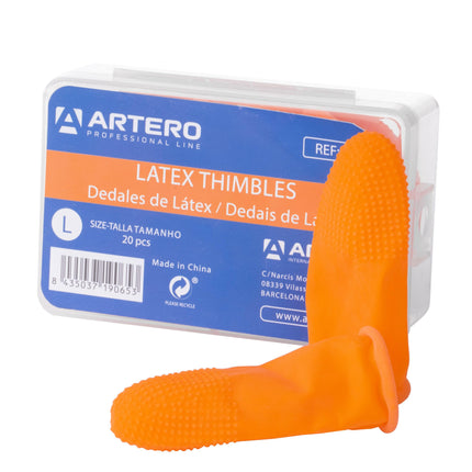Artero Latex Thimbles 20 pcs - latex fingers for trimming.