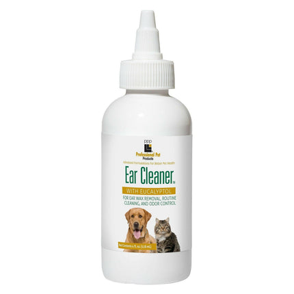 PPP Pet Ear Cleaner with Eucalyptol - ear cleaning solution for dogs and cats.