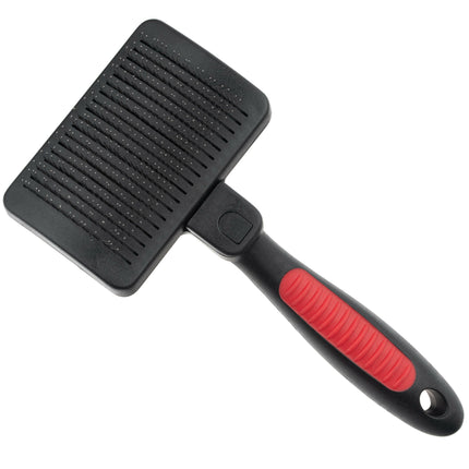 Ideal Dog self-cleaning poodle brush.