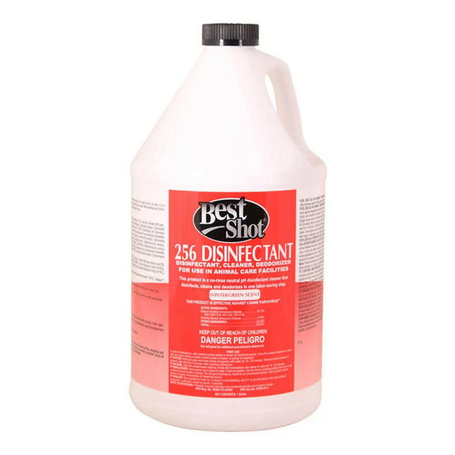 Best Shot 256 Disinfectant Wintergreen - concentrated cleaning and disinfecting liquid with a wintergreen scent.