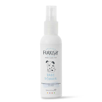 Furrish Baby Powder Cologne - fragrance water for dogs, with the scent of baby powder.