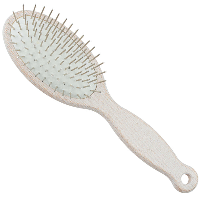 1 All Systems Oval Pin Brush - professional wooden brush with metal pins for dogs and cats.