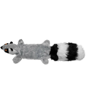 Record Raccoon Dog Toy - crinkly dog toy, raccoon with squeaker.