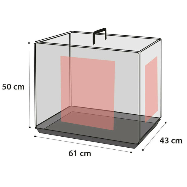 Flamingo Mezo - metal dog cage, S:.