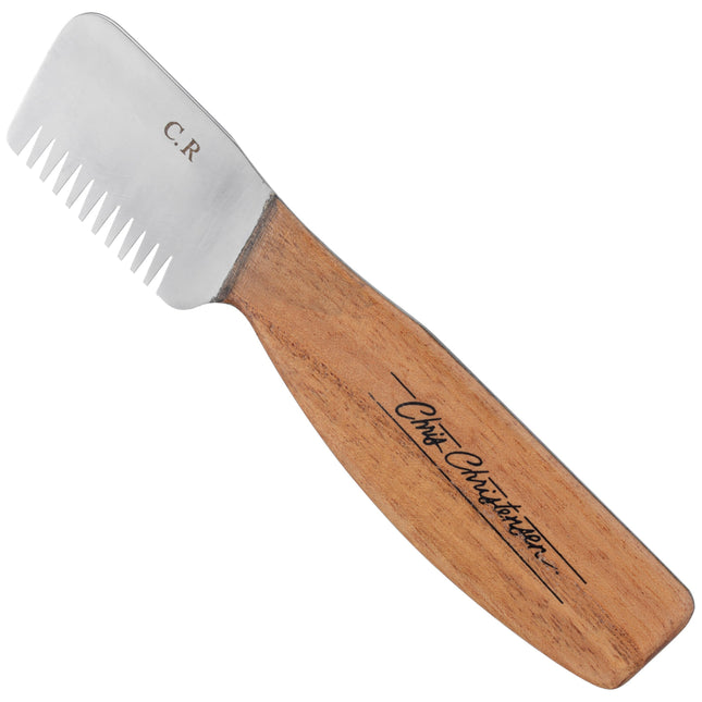 Chris Christensen Stripping Knife - professional trimmer with wooden handle.