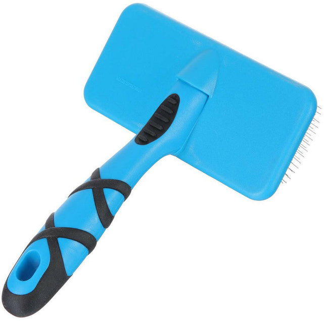 Groom Professional Flat Slicker Brushes Medium - flat and soft poodle brush.