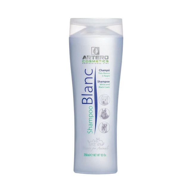 Artero Blanc Shampoo - color-enhancing shampoo for dogs, suitable for white, black, and silver fur..