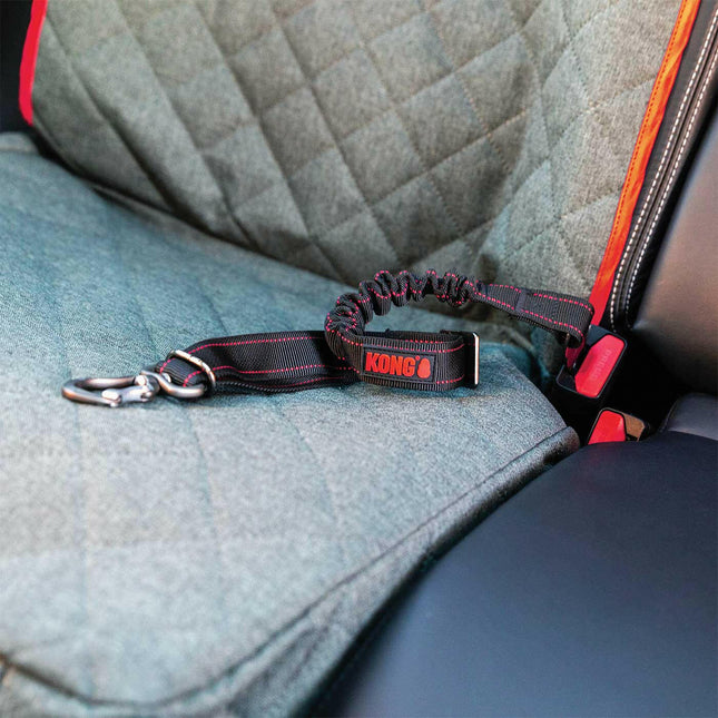 KONG Travel Deluxe Swivel Tether - padded safety belt for cars, for dogs.