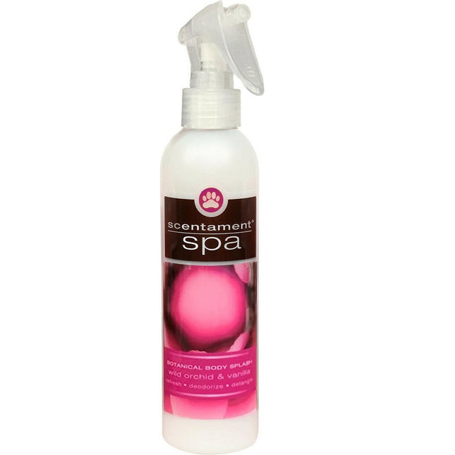 Best Shot Scentament Spa Wild & Vanilla Spray - anti-static scented conditioner that facilitates coat detangling, floral fragrance.
