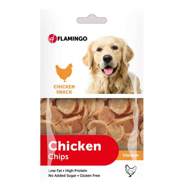Flamingo Chick`N Chips - dog treats, chicken rings.