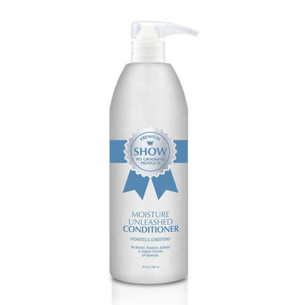 Show Premium Moisture Unleashed Conditioner - intensely moisturizing rinse-out coat conditioner, facilitates detangling, concentrate 1:8.