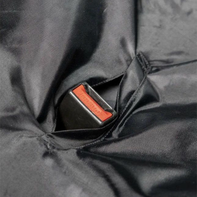 Flamingo Jort - split car seat cover for dogs.