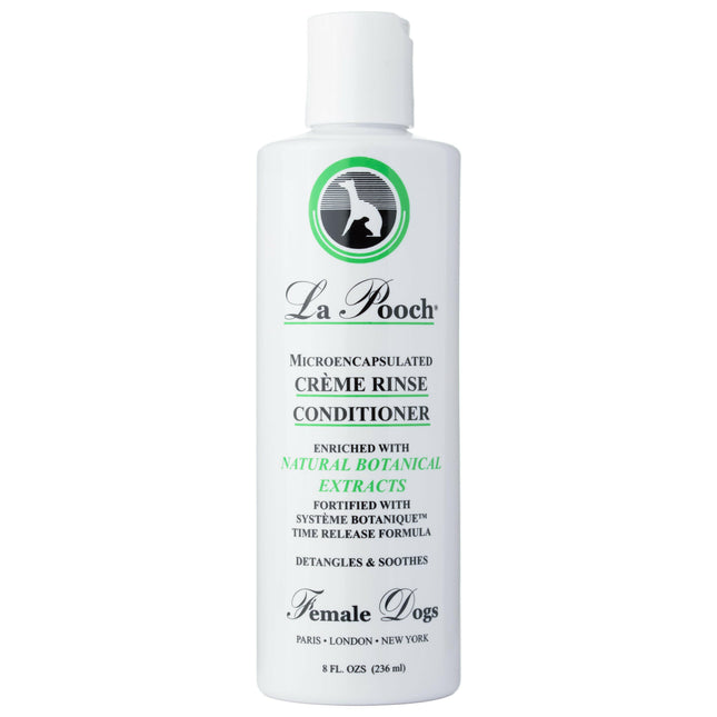 Les Poochs La Creme Rinse Conditioner (female) - luxurious, gentle conditioner for long-haired female dogs, concentrate 1:4.