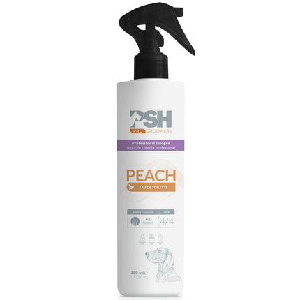 PSH Pro Eau de Toilette - delicate perfume for dogs, peach-scented.