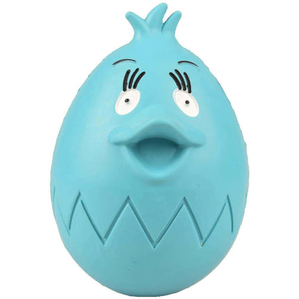 Flamingo Rubber Egg - dog toy, rubber egg with squeaker.