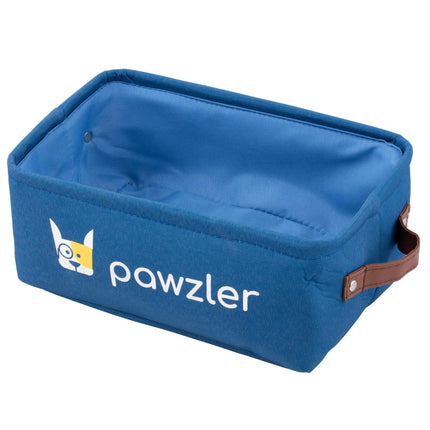 Pawzler Basket - fabric toy basket for dogs.