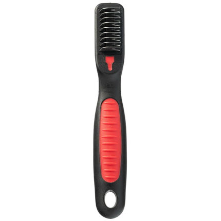 Chadog short, curved blade scissors.