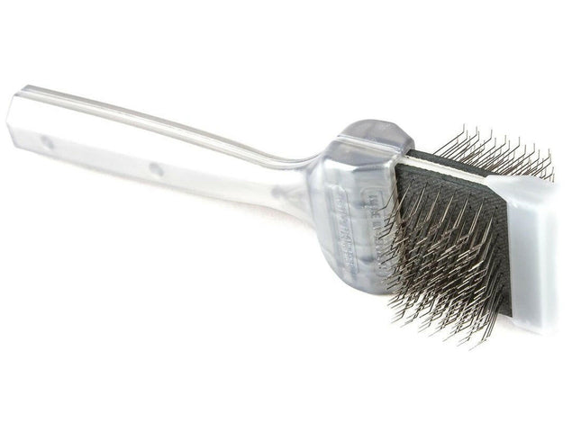 ActiVet Pro Brush Coat Grabber - hard, double-sided, flexible brush for quick removal of undercoat, for breeds with long, thick fur - has.