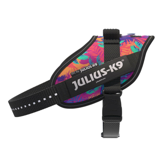 Julius - K9 IDC Powerharness Vibe - dog harness with reflectors, palm pattern - Mini - Mini.
