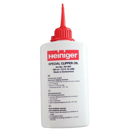 Heiniger Special Clipper Oil - blade maintenance oil for clippers.