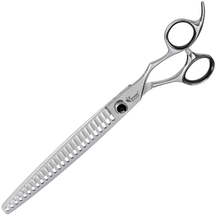 Groom Professional Artisan Chomper Convex Blender Scissors - single-sided thinning shears with convex blades, prismatic grind on each tooth, 26 teeth.