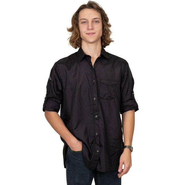 Tikima Ambra Shirt Black - long-sleeve grooming shirt, black.