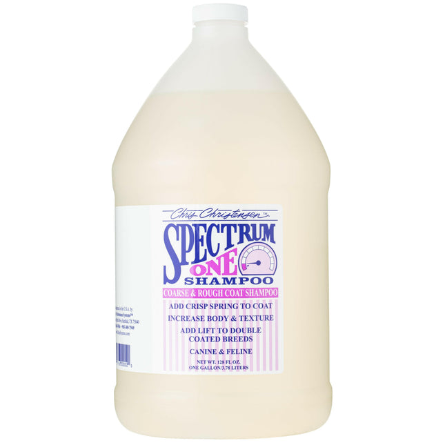 Chris Christensen Spectrum One Shampoo - rebuilding shampoo for dogs and cats with stiff and coarse hair, concentrate 1:8.