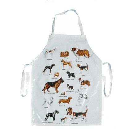 HPP waterproof protective apron with dog motif.