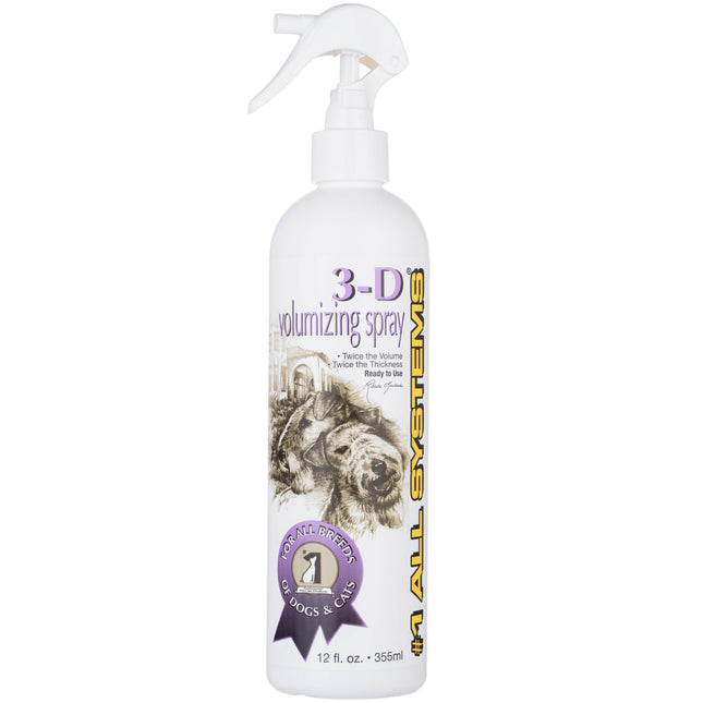 1 All Systems 3D Volumizing Spray - increases the volume of dog and cat fur.