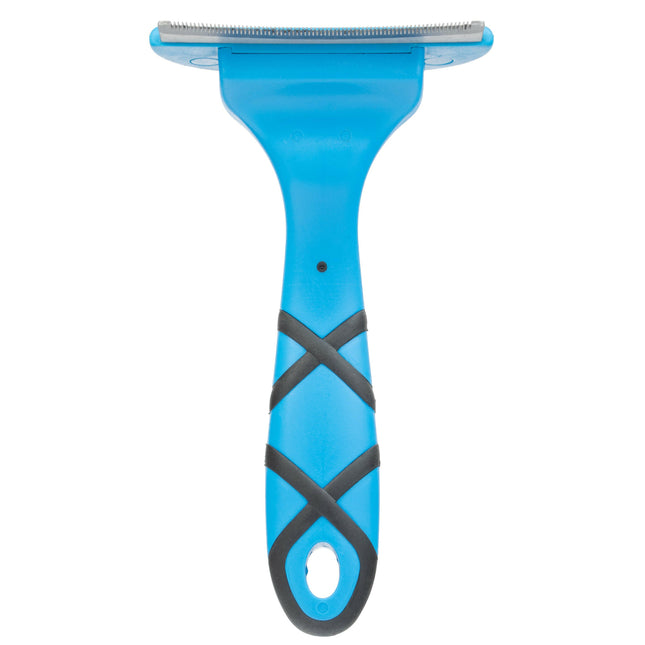 Groom Professional Shed Stopper Large - large undercoat removal tool, curved.
