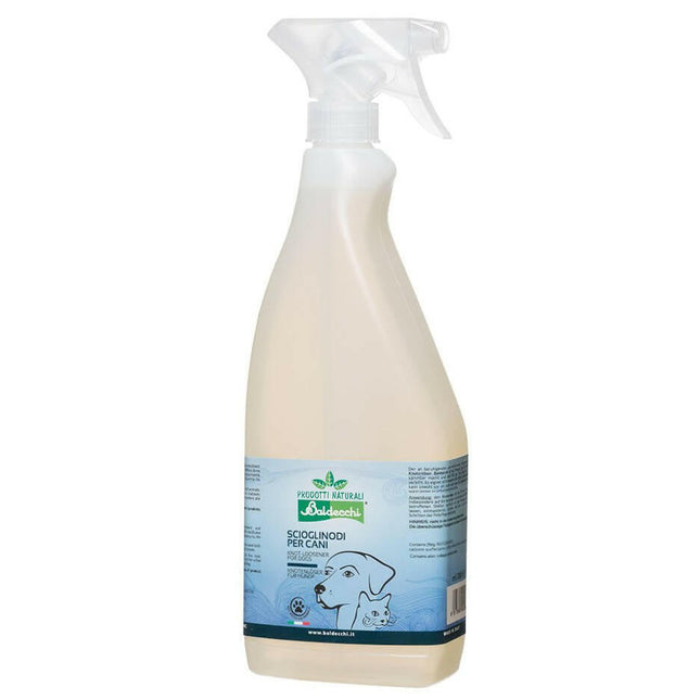 Baldecchi Knot Loosener - a product that facilitates detangling matted fur, with collagen.