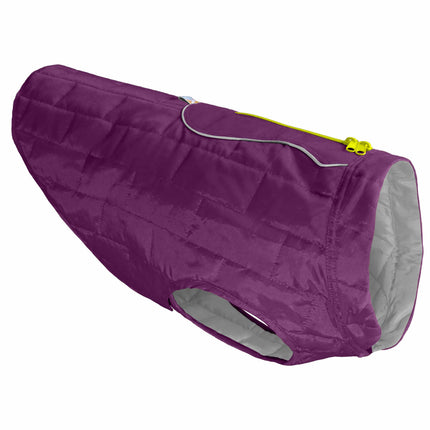 Kurgo Loft Jacket Violet/Grey - reversible waterproof jacket for dogs, purple and grey.