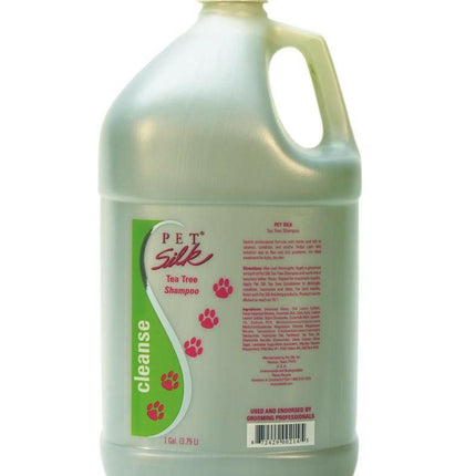 Pet Silk Tea Tree Shampoo - insect-repelling shampoo with tea tree oil, for dry and itchy skin, concentrate 1:16.